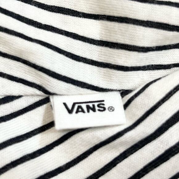 Vans Babydoll Mini Dress White & Black Striped Women Small T Shirt New with Tags - Picture 6 of 6